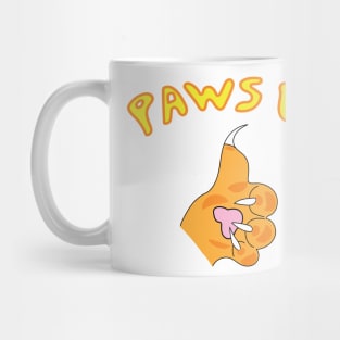 paws up thumbs up Mug